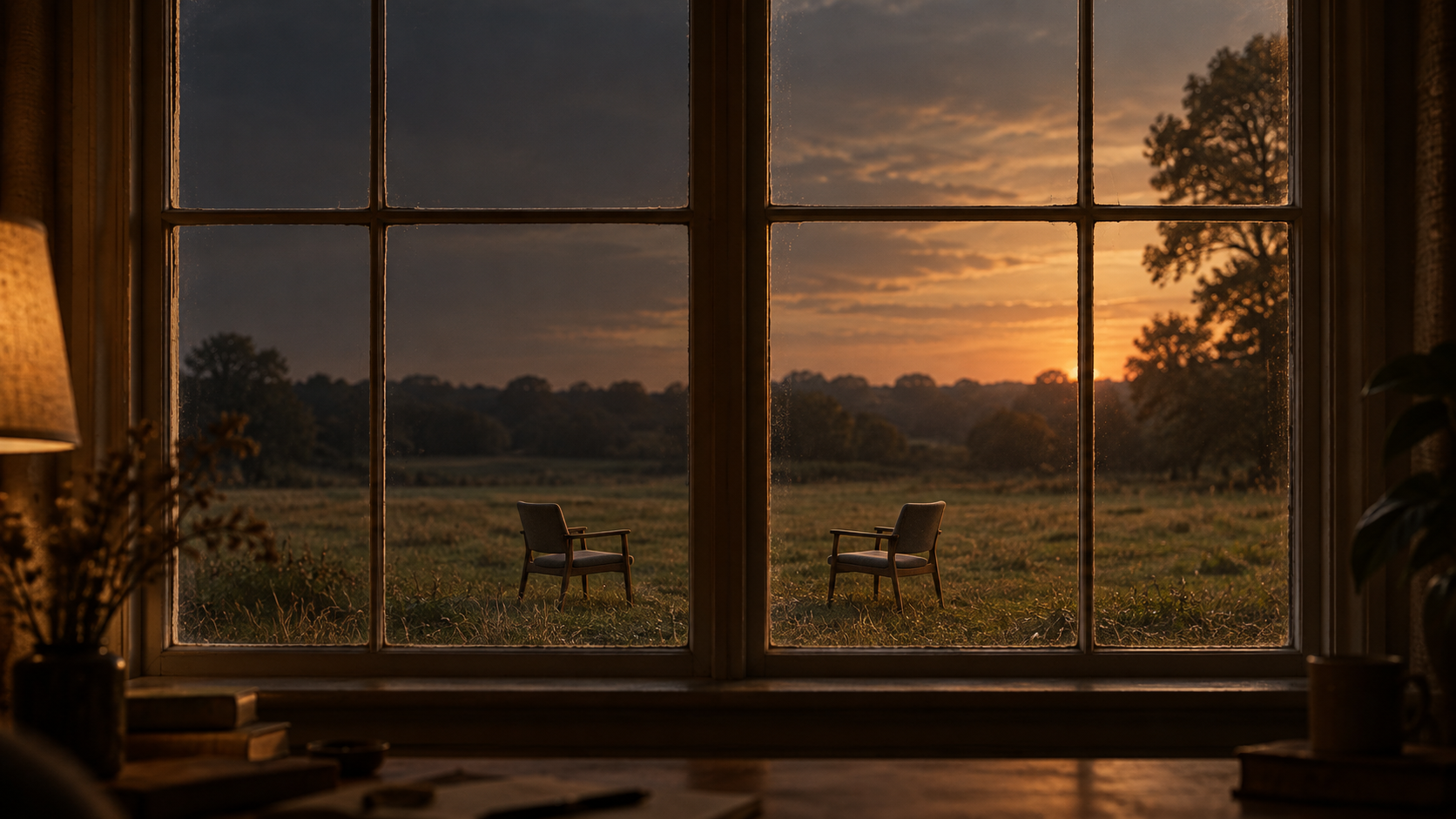 The Great Divide Sunrise view with two chairs