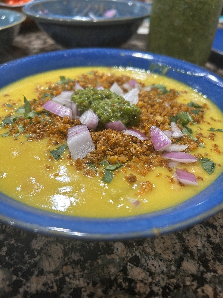 When Numbers Lie: A Recipe for Misunderstanding Yellow lentil soup with toppings